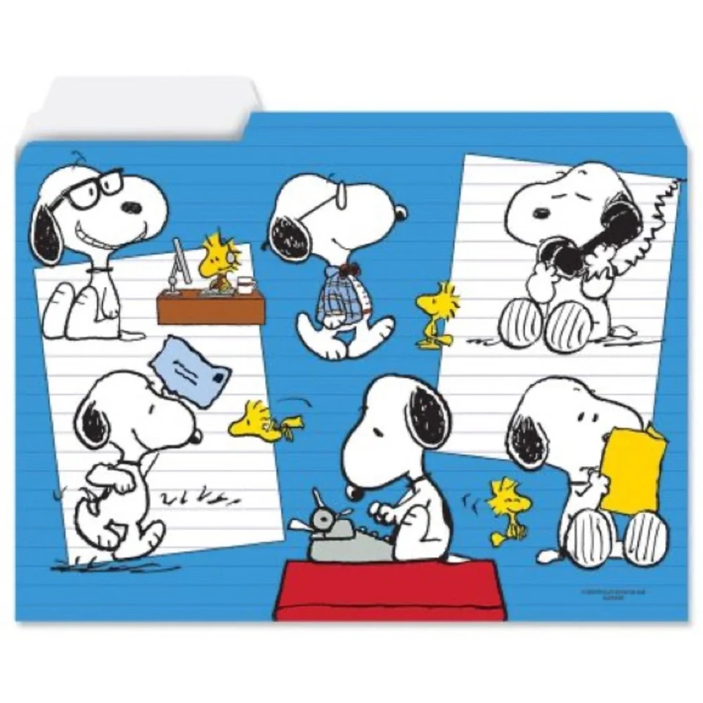 PEANUTS® Snoopy & Woodstock Brights Letter Top Tab File Folders, 12 ct (902177)